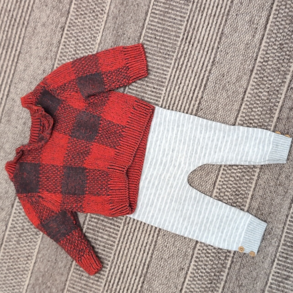 0-3 months sweater and warm pants